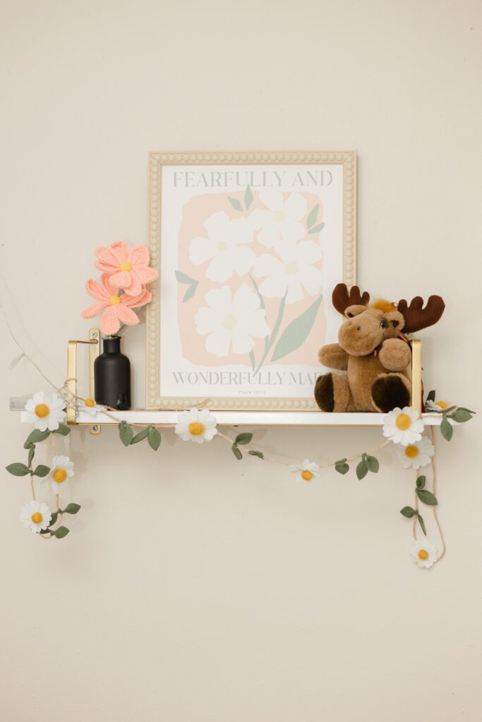 Framed decor for baby's nursery.